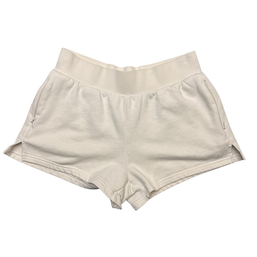 Alo Yoga Knit Shorts Women’s Small White Sportswear